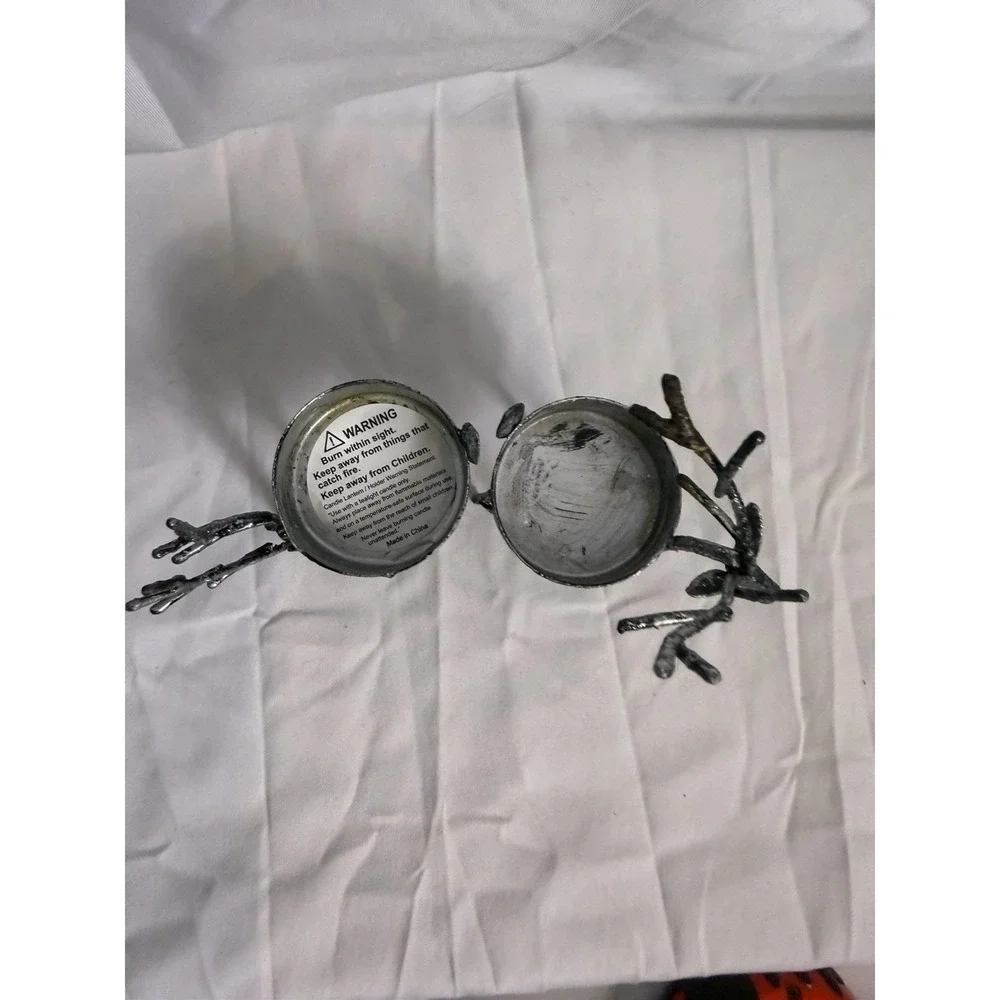 Sur La Table Standing Metal Reindeer Tea Light holders Set Of Two